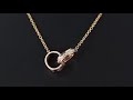 カルティエ ベビーラブ･LOVE･ダイヤモンドネックレス･ペンダント/K18PG/750-4.9g/0.26ct/ピンクゴールド/Cartier 翌日配送可■280088