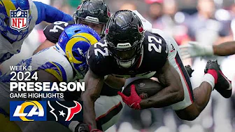 Los Angeles Rams vs. Houston Texans | 2024 Preseason Week 3 Game Highlights thumbnail