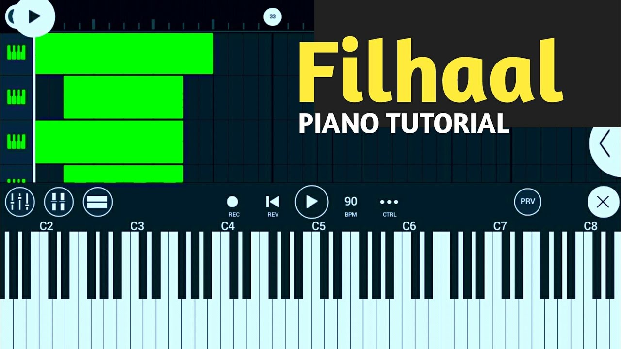 Filhal Instrumental Version | Akshay Kumar | FL Studio Mobile || White Piano