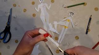 Chari APRENDE una nueva forma de HACER MUÑECAS DE PAPEL. Facilísimo! Solo con TIJERAS sin dibujarla