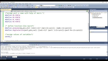 LED Blink Using Macro With Atmega16 Microcontroller  || LECTURE-I PART-III