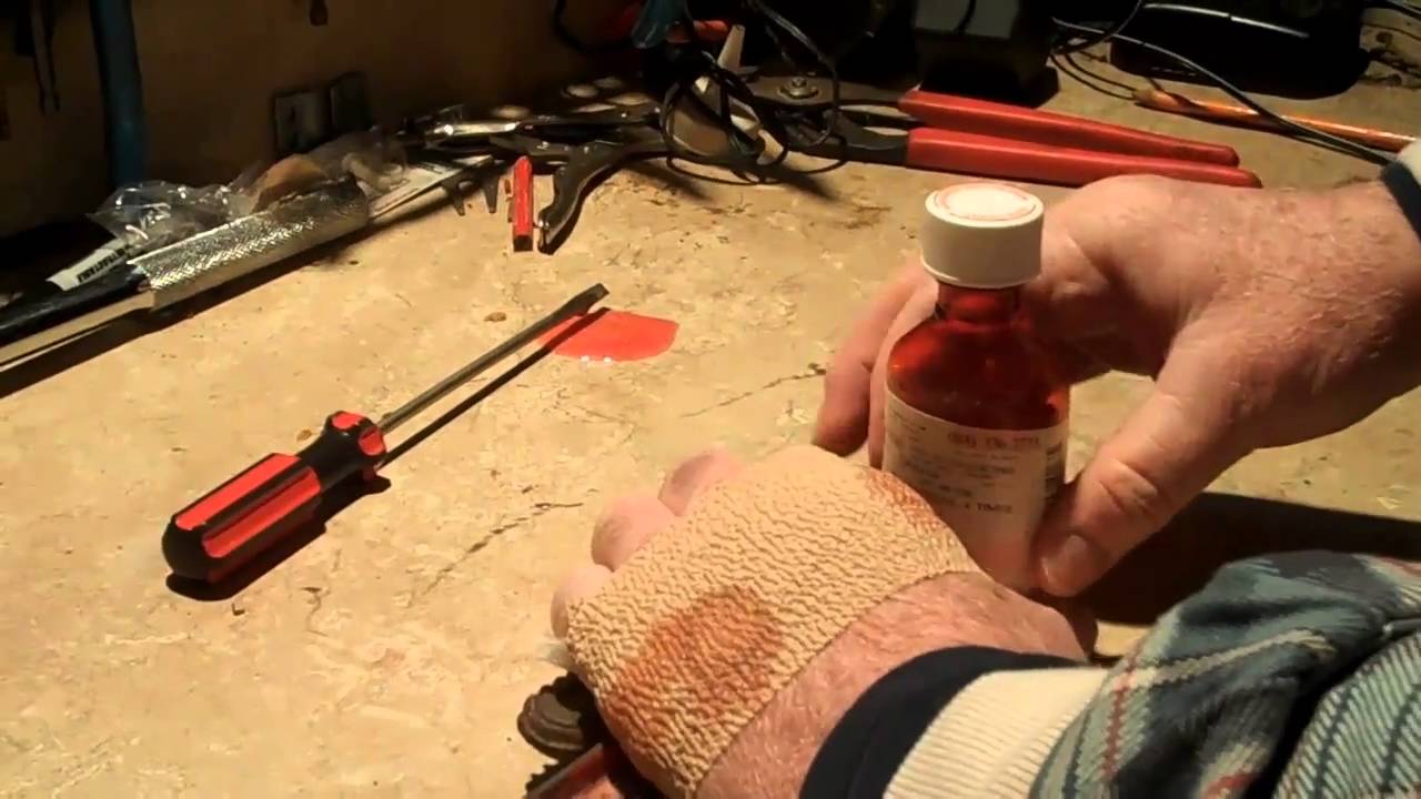 How to open a bottle of cough syrup