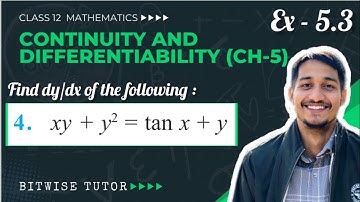 Class 12 Ex 5.3 Q4 Maths | Ex 5.3 class 12 maths q4 | Question 4 exercise 5.3 Class 12