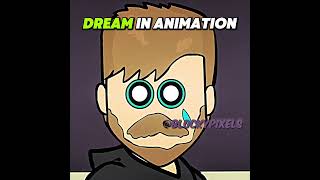 Dream In Animation VS Dream In Reality 😍🤯 #shorts #minecraft #dream #gaming #viral #clutchgod