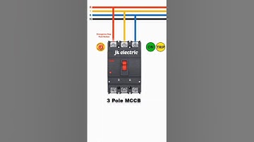 Shunt coil and combination switch connection with MCCB.#short #shorts #youtubeshorts #electrical
