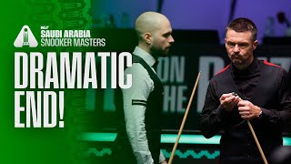 Nail-Biting Finish Steven Hallworth Vs Michael Holt 2025 Saudi Arabia Snooker Masters