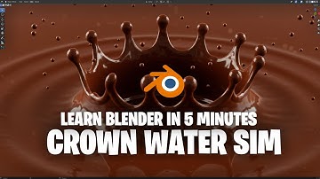 learn blender in five minutes crown splash simulation