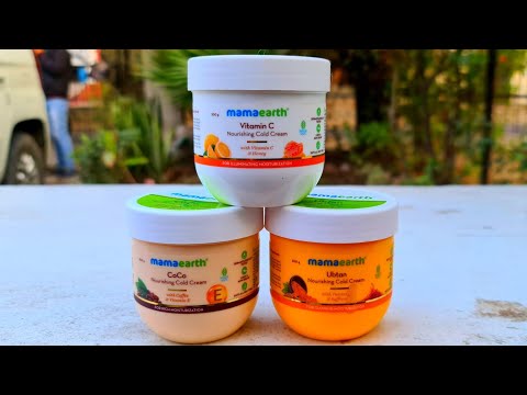 MamaEarth nourishing cold cream review | RARA | face moisturiser for winters | body lotion| VITAMINC