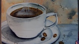 6 x 6 Art Challenge - Coffee