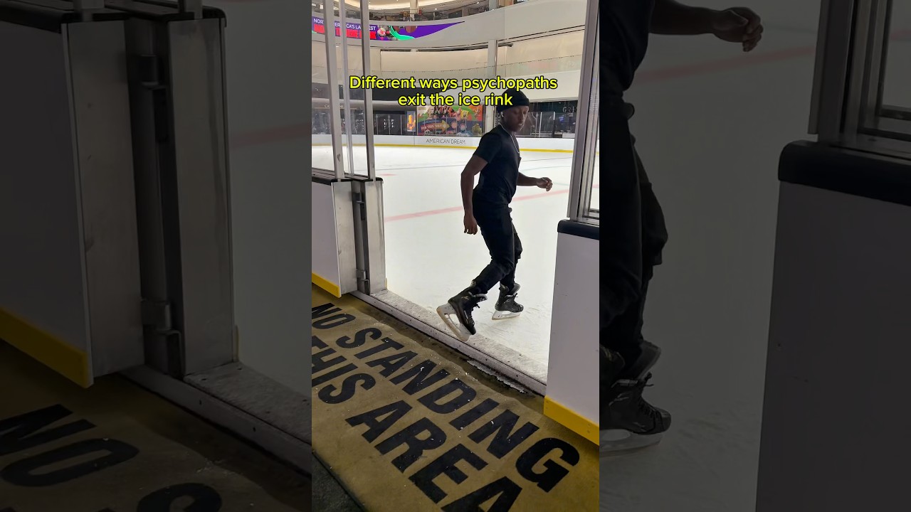 Psycho paths exiting the ice rink 