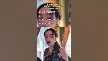 Ranking UNEXPECTED SINGING voices! 🤩 #shorts