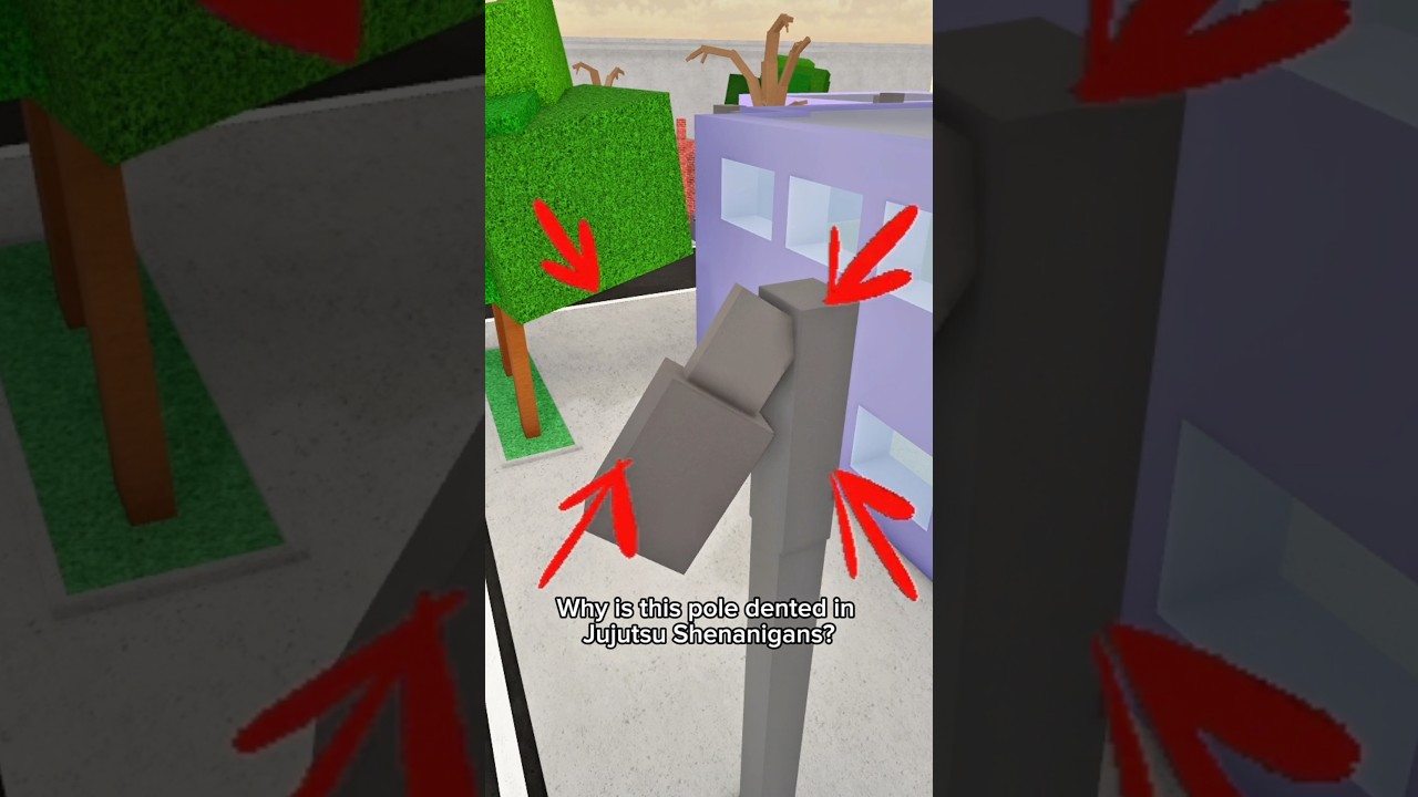 Why Is This Pole Dented In Jujutsu Shenanigans? 🤔| JJS Roblox