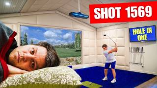 Bad Golfers Get Locked in a Golf Simulator Until They Hit a Hole in One
