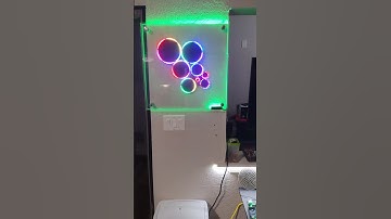 edge lit acrylic frame for led art
