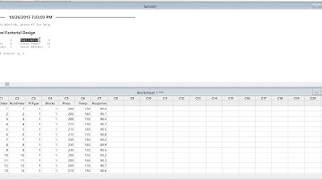 Minitab 17.0   Stat   DOE   Factorial   Create Factorial Design