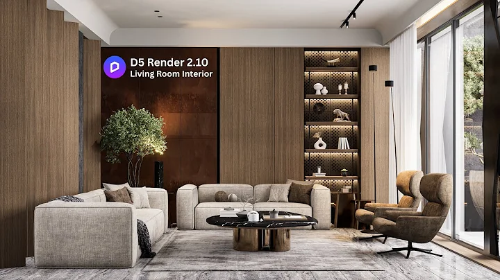 Living Room Interior Design Made Easy with D5 Render | Step-by-Step Tutorial.