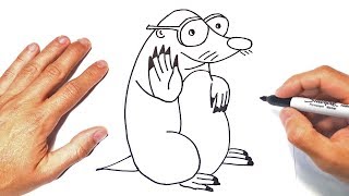 Cómo Dibujar Un Topo Paso A Paso Dibujo De Topo