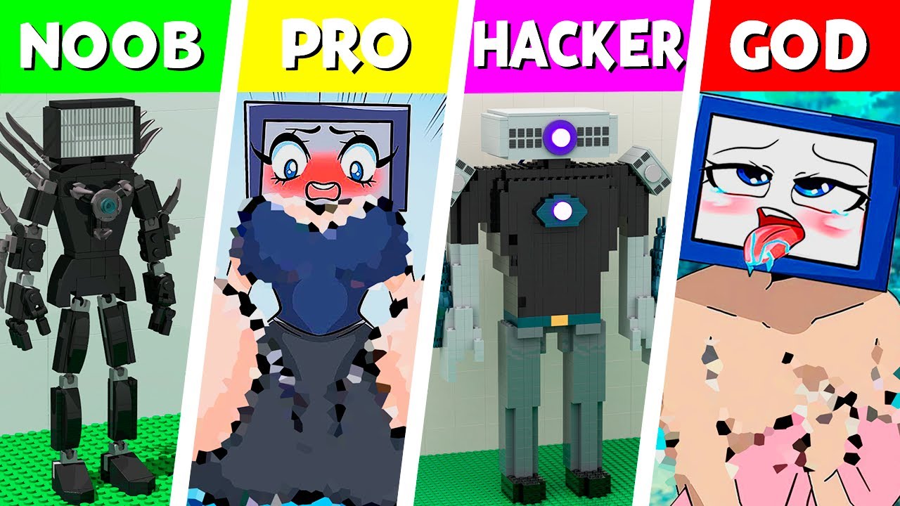 LEGO ALL Characters in Skibidi Toilet: Noob, Pro, HACKER! | Skibidi Toilet (Collection #592)