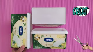 Plasti̇k Peyni̇r Kutulariyla Hari̇ka Bi̇r Kendi̇n Yap Fi̇kri̇