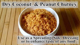 Dry Chutney Recipe | How to make Dry Coconut and Peanut Chutney | In Hindi