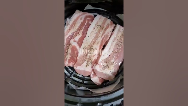 33초만에 에어프라이어로 삼겹살 굽기 🥓