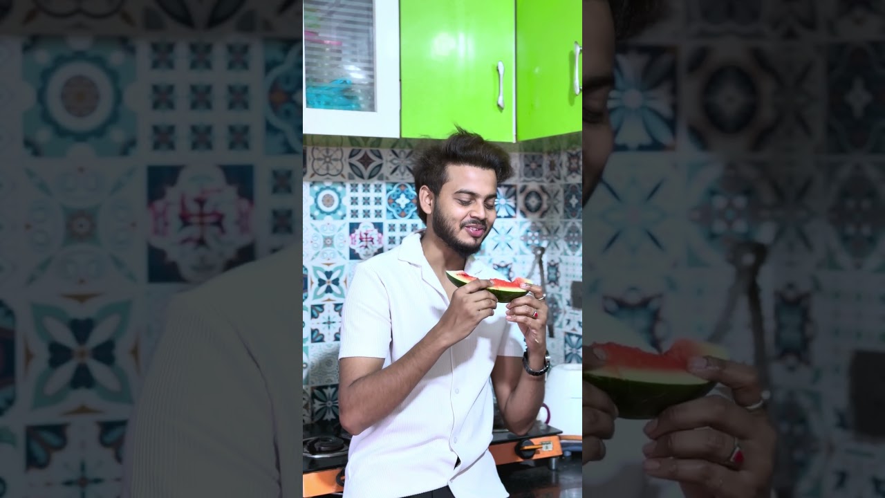 Sharbaat 🍉🥛 #recipe #cooking #food #indianfood #eveingsnacks #lifestyle #dailyvlog #vlogging