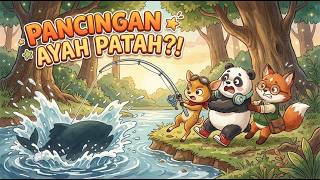 Pancingan Ayah Patah! Perjuangan Kancil, Pompom & Felix Jadi Kurir Kilat | Dongeng Serunika