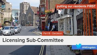 Licensing Sub-Committee - 2pm, Friday 7 July 2017 - Decision