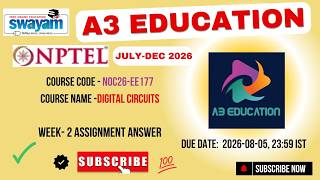 NPTEL Digital Circuits Week 2 Assignment Answers | noc26-ee177 | IIT Kharagpur