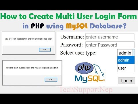 How to Create Multi User Login Form in PHP using MySQL Database? [With Source Code]
