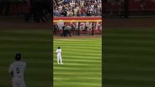 Fan Runs On Field At Dbacks-Dodgers Game At Chase Field 10/11/23