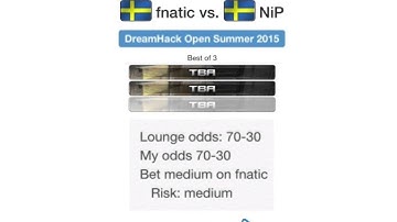 fnatic VS. NIP CSGO Betting Predictions