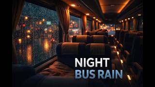 Night Bus in Heavy Rain 🌧️ Cozy City Ride for Deep Sleep & Relaxation (3+ Hours) screenshot 4