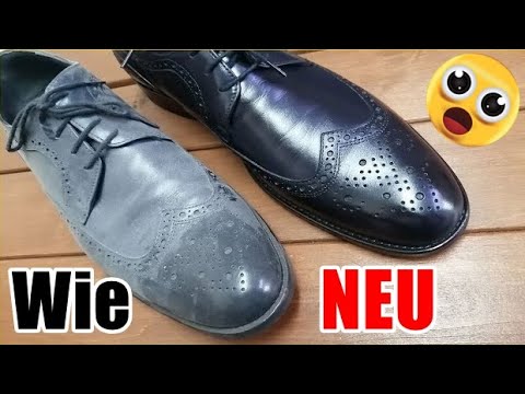 Schuhe färben - Anleitung zur Schuhreparatur Umfärben von Leder - dye shoes - color change leather