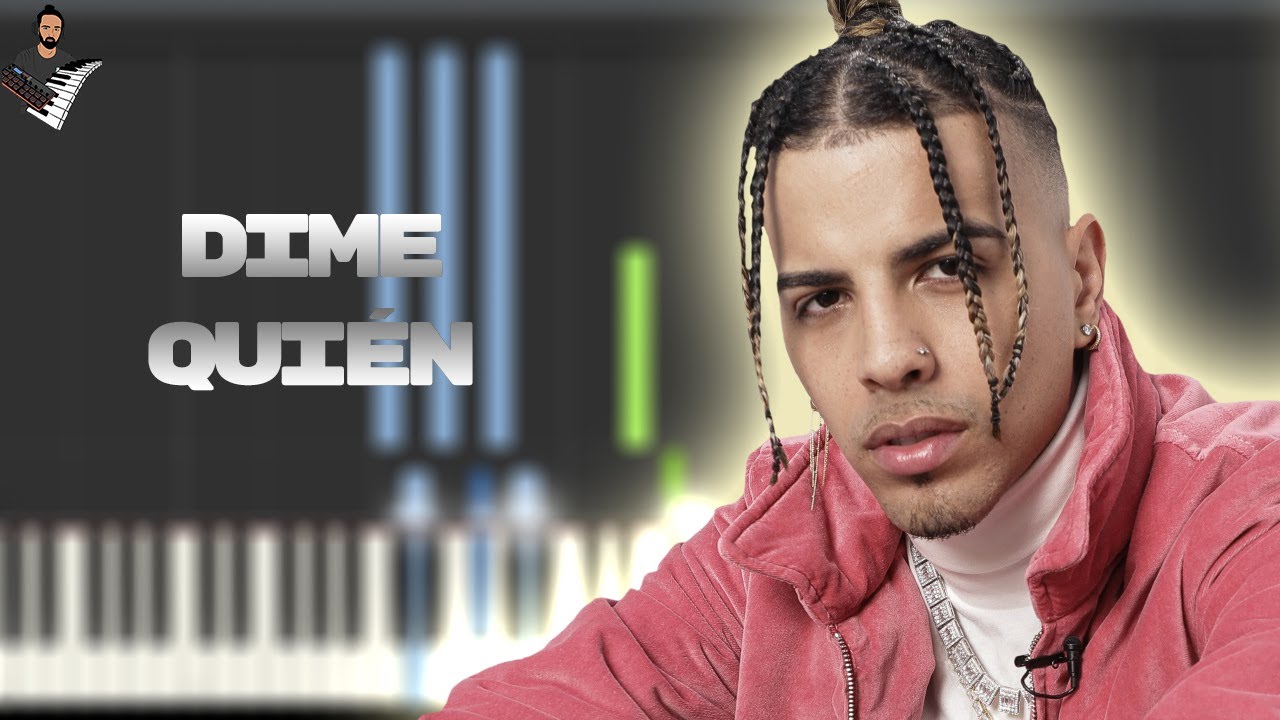 DIME QUIÉN - Rauw Alejandro | Instrumental Piano Tutorial / Partitura / Karaoke / MIDI
