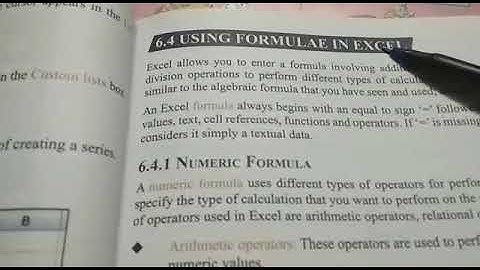 Class 6 Computer Ch  More on Excel Part 5 M. M. Model School online classes Class VI