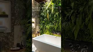 фитостена в ванной: уют, стиль и уход без хлопот 🌿 #фитодизайн #мох #экоинтерьер
