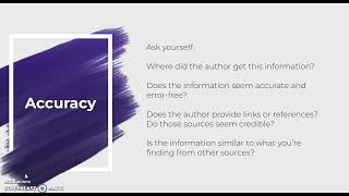 CRAAP Test / Information Literacy 202252