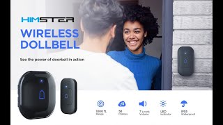 Wireless Doorbell, Himster Waterproof Door Bell Chime Kit Alarm for Home | Review & unboxing
