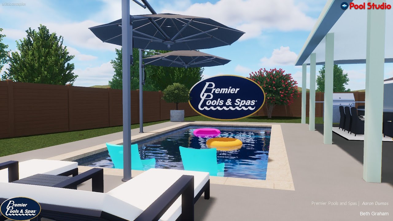 Graham pool design Premier Pools Austin
