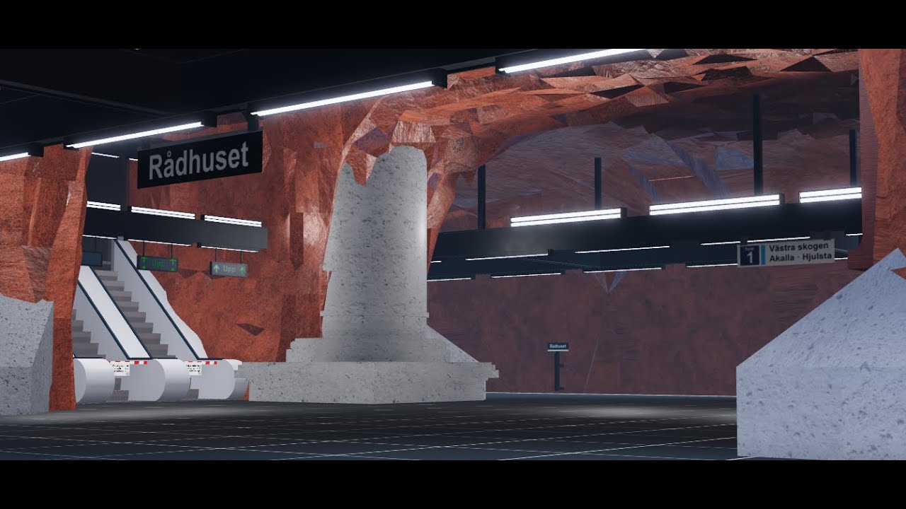 Roblox Sweden Stockholm Subway T11! Exploring every new station in the new update!!