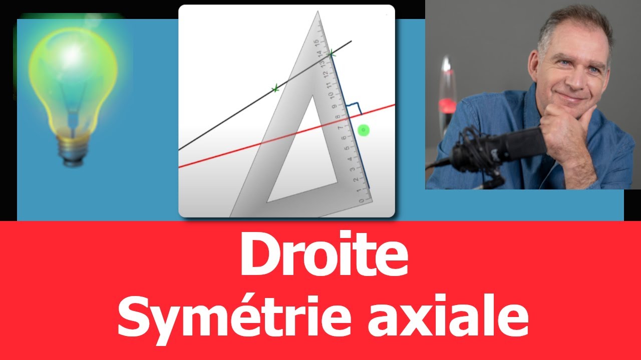 Cours ♦ Symétrie axiale • Construire la symétrique d'une droite par rapport à une droite ♦ Sixième