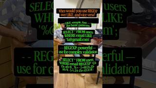 When would you use REGEXP over LIKE, and vice versa?
