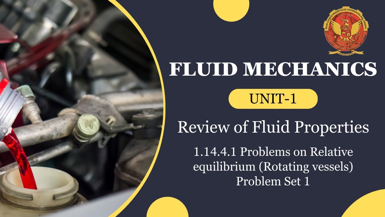 1.14.4.1 Problem Set 1 on Relative equilibrium (Rotating vessels) | ME404 |
