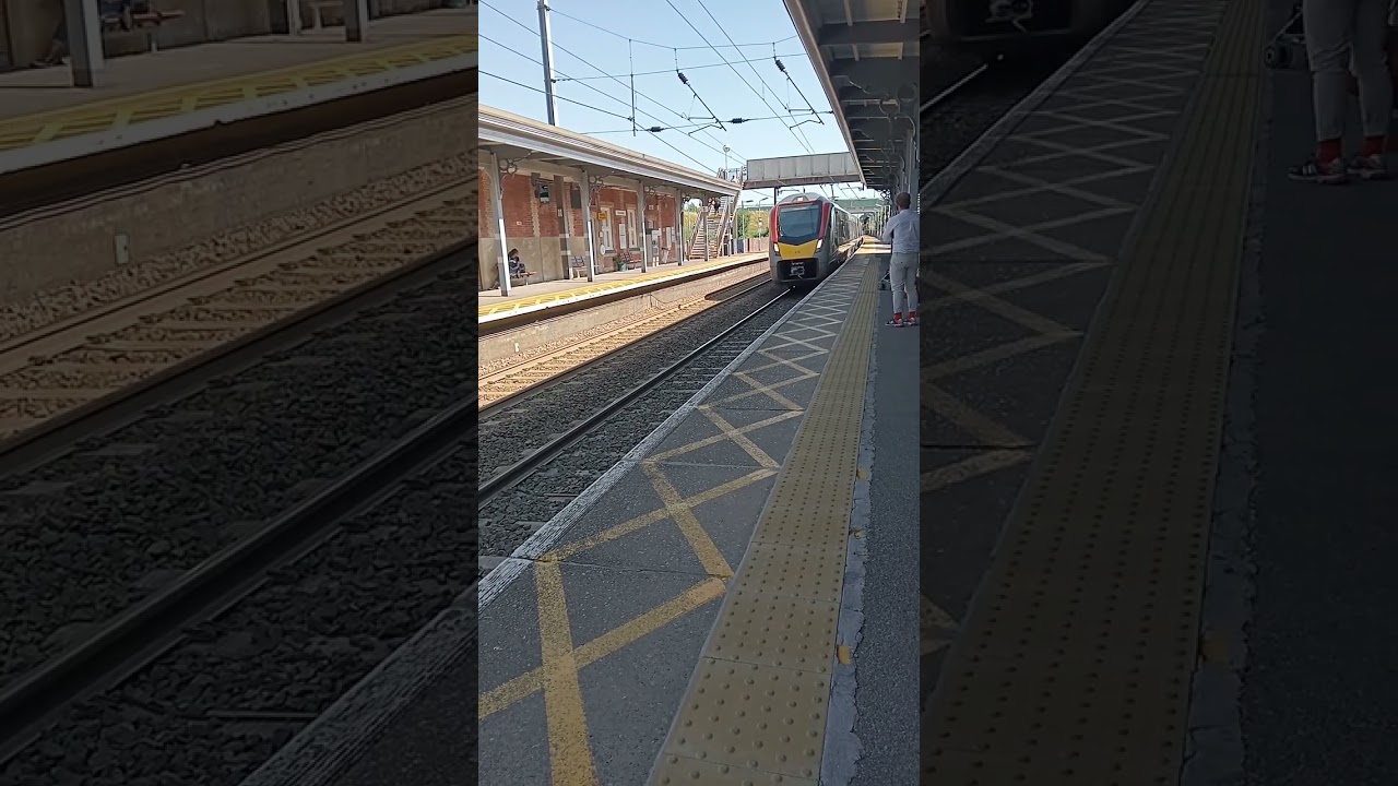 GREATER ANGLIA.755416 ARRIVING AT STOWMARKET 2023.NEIL HAYTON RAILWAY MEMORIES. 