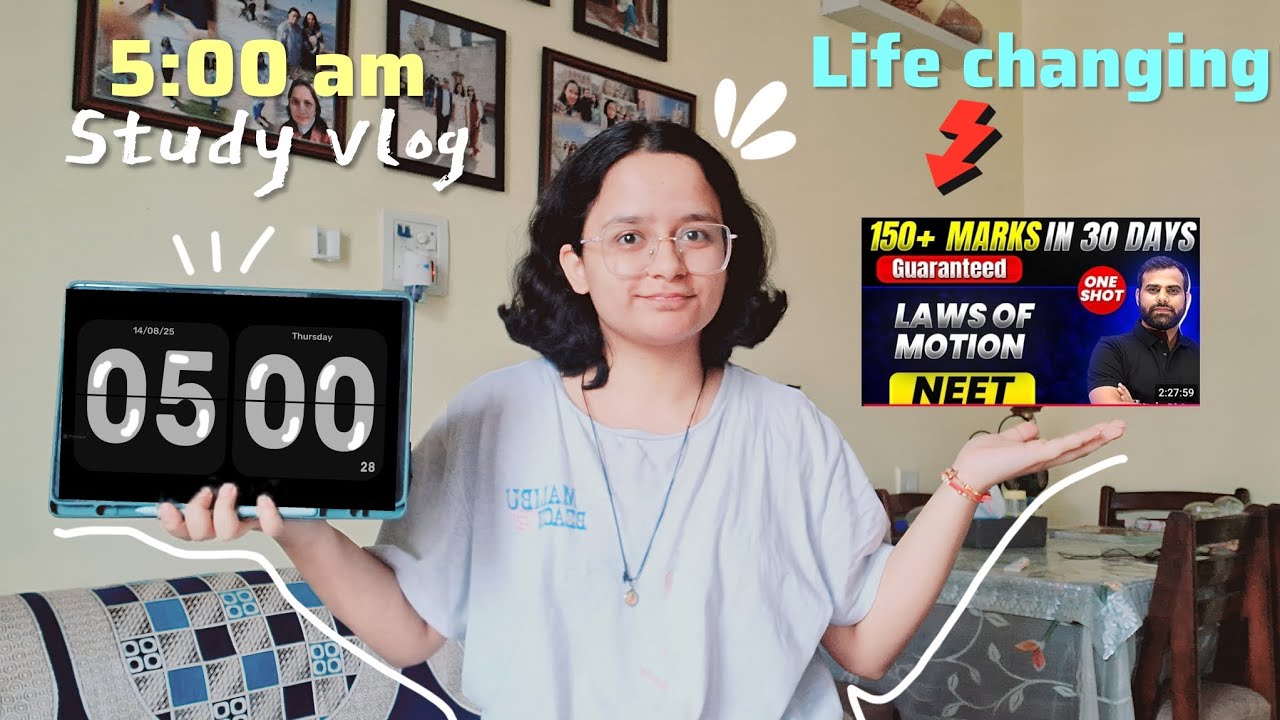 5:00 am study vlog📚 ️🌟| Study with me| Study vlog - YouTube