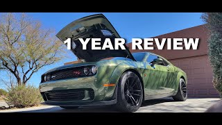 1 YEAR REVIEW OF MY 2020 DODGE DODGE CHALLENGER SCAT PACK WIDEBODY TOP 3 THINGS I STILL LOVE
