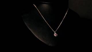 9ct Gold Ruby & Diamond Pendant