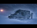 Surviving an Extreme Blizzard - Huge Snow Storm in a Van - Cozy Winter Van Life Camping #vanlife