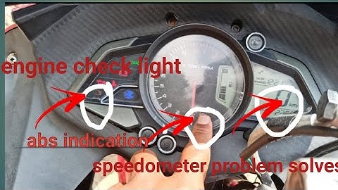 RS200 PROBLEM SOLVED100%||  ENGINE CHECK LIGHT  || ABS INDICATION || SPEEDOMETER PROBLEM|| HP10WCN